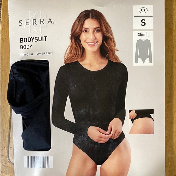 Serra Black Slim Fit Bodysuit - Picture 1 of 1